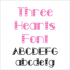 Three Hearts Font