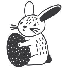 Easter Bunny and Egg