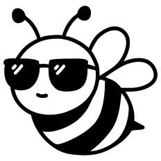 Bee with Sunglasses
