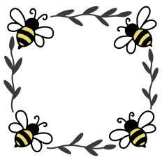 Square Bee Wreath