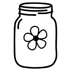 Jar with Flower