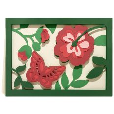BUTTERFLY FLORAL CARD