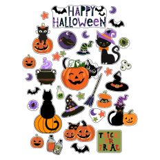 CBDA HALLOWEEN KITTY STICKER SHEET