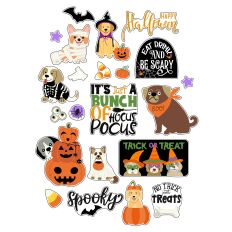 CBDA HALLOWEEN PUPS STICKER SHEET