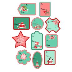 RETRO HANGTAGS PRINT n CUT STICKERS