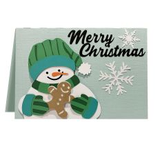 CBDA SNOWMAN GINGERBREAD COOKIE CARD