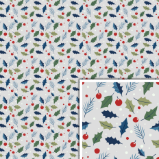 Festive Holly Pattern