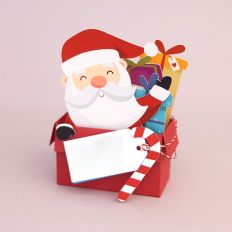 Christmas Gift Box Santa
