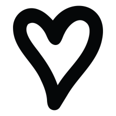 Heart line art