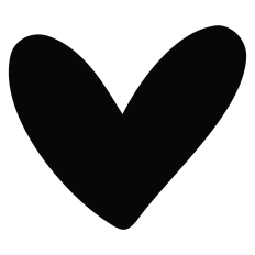 Line heart love silhouette