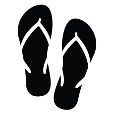 Flip Flops Silhouette 