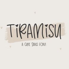 Tiramisu Cute Sans Font