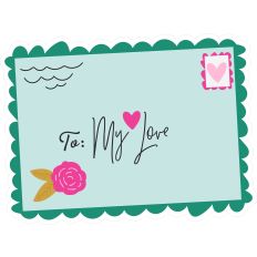 To My Love Valentine’s Day Card - Print and Cut