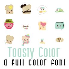 Toasty Full Color Font