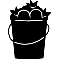 Tomato Bucket Silhouette