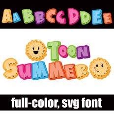 Toon Summer Color Font