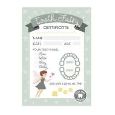 Printable Tooth Fairy Certificate – Mint Edition