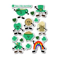 St. Patty's Day, St. Patrick's Day Stickers Sheet