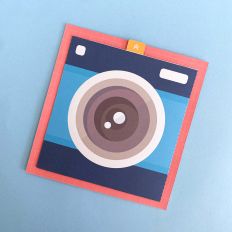 Travel Blue Camera Card