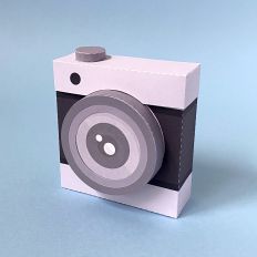 Travel Gray Square Camera Box
