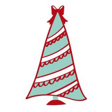 Whimsical Christmas Tree - Funky Lopsided Modern