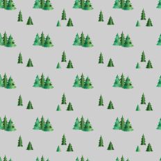 Sparkle Christmas—Green Trees-Grey