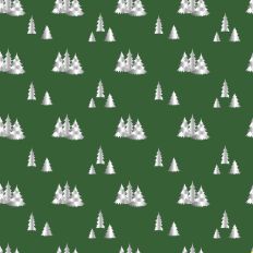 Sparkle Christmas—Silver Tree - Dk Green
