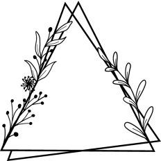 fluorishes triangle frame