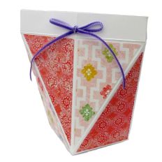 Self closing triangle box