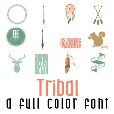 Tribal Full Color Font