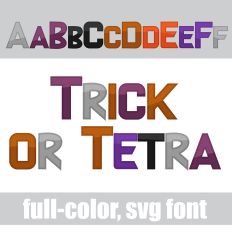 Trick or Tetra Color Font