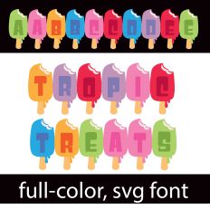 Tropical Treats Color Font