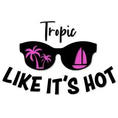 Tropic Like It's Hot, Summer Beach Sunglasses