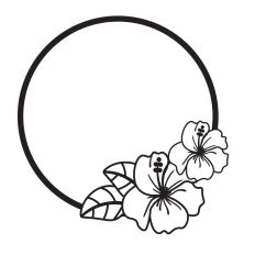 Tropical Round Frame