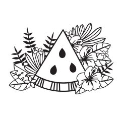 Watermelon Tropical design