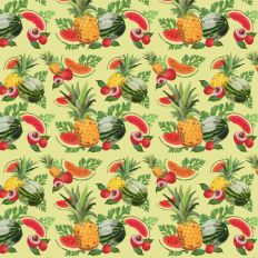 Tropical Delight: Printable Summer Fruits Pattern