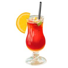 Fruity Tropical Drink Print & Cut