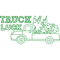 Truck Luck Full of Shamrock