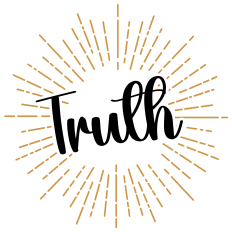 Truth Word Art Decal | Christian Iron-On SVG | Faith T-Shirt Design