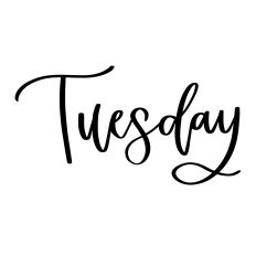 Tuesday - Calendar Label