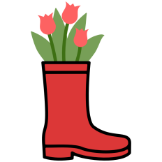 Tulip Rain Boot