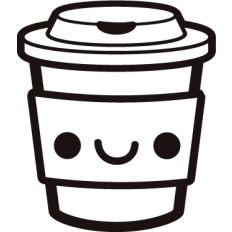 kawaii tumbler lineart