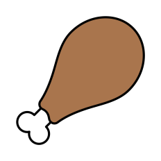 Turkey Leg SVG | Thanksgiving SVG | Thanksgiving Clipart