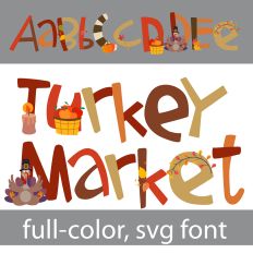 Turkey Market Color Font