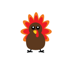 Happy Thanksgiving turkey SVG, multi layered, Autumn, Fall, cute turkey