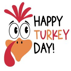 Happy Turkey Day For Dad - Funny Turkey 