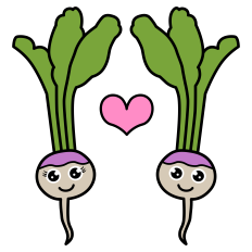 Cute Turnip Couple