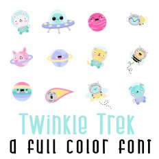 Twinkle Trek Full Color Font
