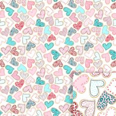 Twisted Heart Cookies Printable background