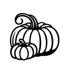 Two pumpkins